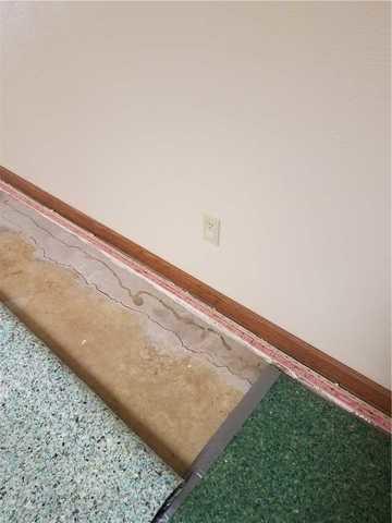 Basement Floors before WaterGuard System is Installed