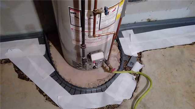 Preparing to Install FloodRing Around the Water Heater