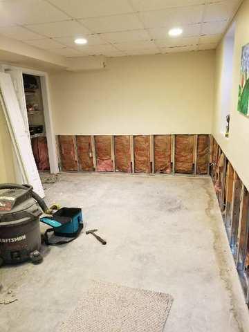 Install Steel Studs Along the Bottom of the Wall