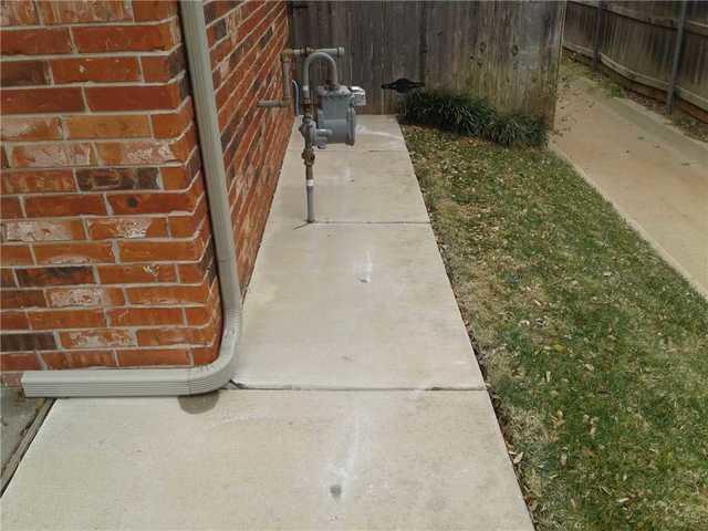 Sinking Sidewalk in Edmond, OK