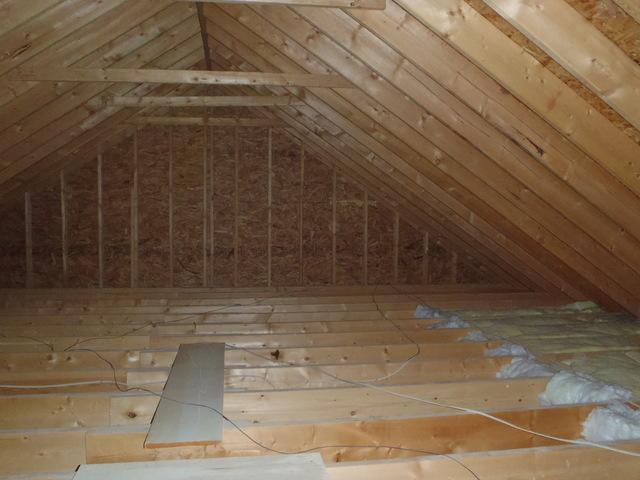 <p>As you can see, this attic is severely under insulated. Causing their bedrooms to be drafty.</p>