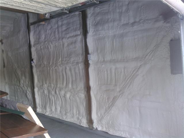 Spray Foam on Right wall