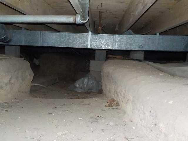 Musty Crawl Space in Higgins Lake