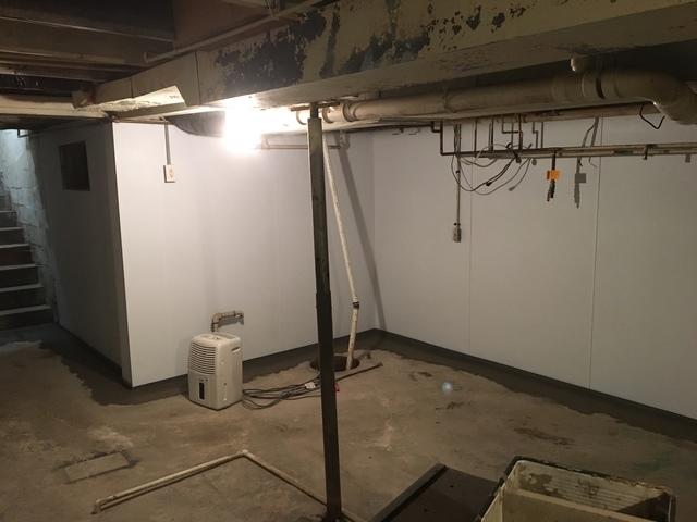 Now that the water issue has been fixed and the walls are covered, the basement is safe to use for storage, or anything else that you would like to do down there now!