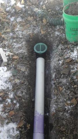 LawnScape Outlet Allows Proper Drainage