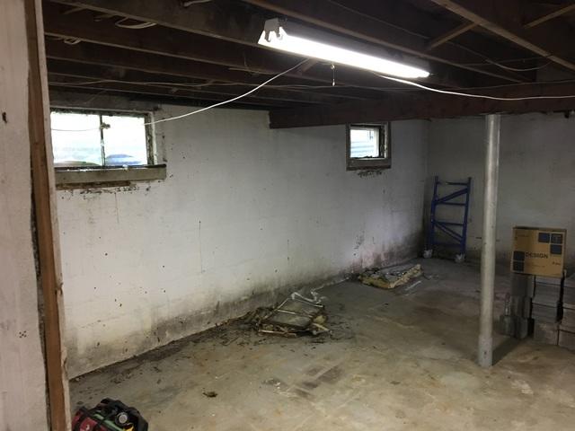 Basement with humidity and moisture problems