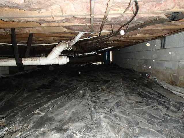Does Your Crawlspace Look Like this one in Rehoboth Beach, DE