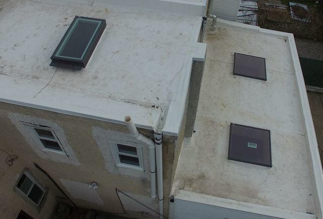 While the replacement windows are also visible in this photo, the big deal here is those beautiful skylights that will provide this Philadelphia resident a lot of added natural light in their home