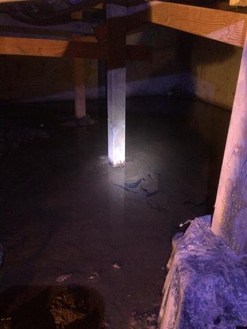 Water Surrounding Post