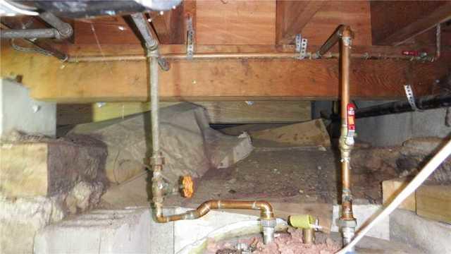 Water Damaged Crawl Space