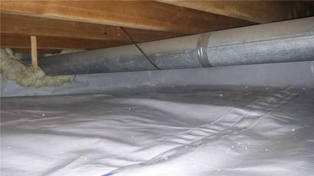 CleanSpace vapor barrier provides protection for the crawl space - and the home above it - from moisture.