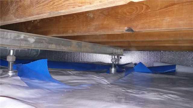 In addition to the SmartJacks, we used steel beams to provide support to the floor joists.