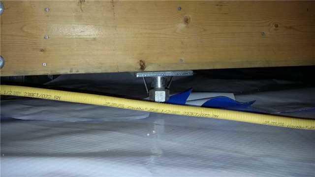 Due to the low height of parts of the crawl space, the SmartJacks needed to be set further into the ground.