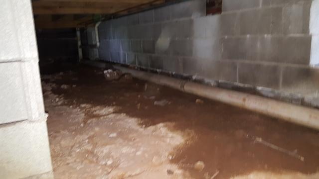 Water in the crawl space