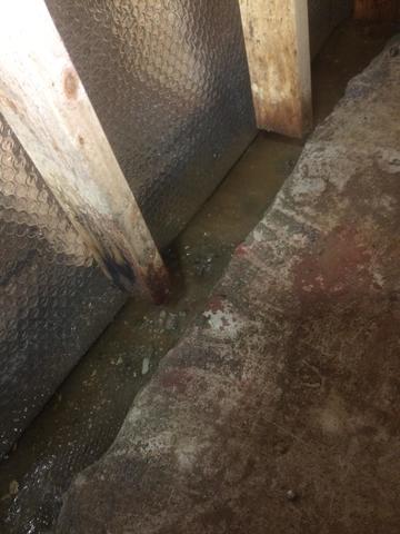 Thermal dry works with Waterguard by directing wall seepage down into the perimeter drain and keeping it out of the basement