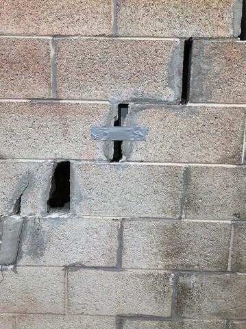 Crack in Block Wall