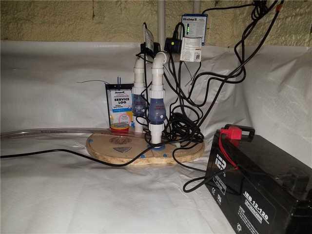 TripleSafe Sump Pump System Installed