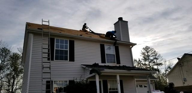 Tear off and Removal of the old roof system