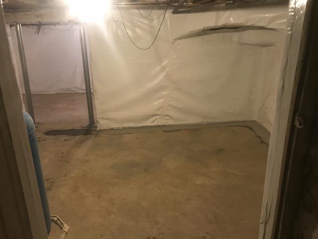 Vapor Barrier Getting Installed!