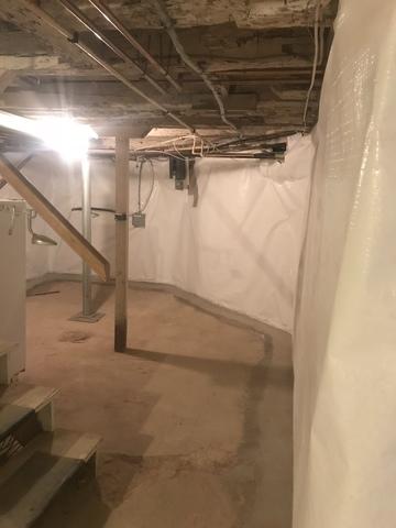 CleanSpace Vapor Barrier getting Installed!