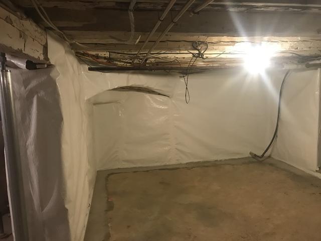 Cleanspace Vapor Barrier Installation
