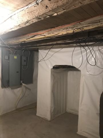 Cleanspace Vapor Barrier Installation