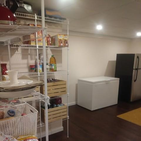 This basement is the perfect place to store household necessities.