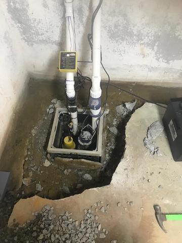 Existing Sump Pump