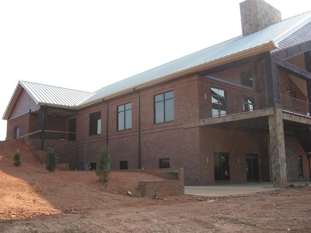 Installed Soffit, Fascia and Brick Freeze