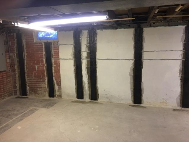 Wall crack repair is complete