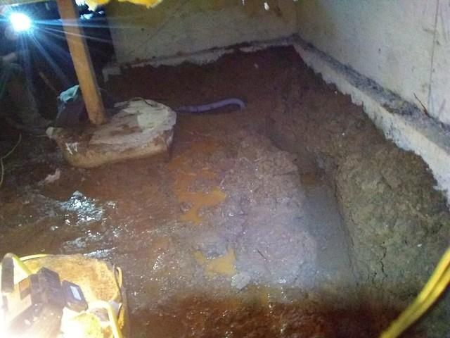 More water in Crawlspace areas