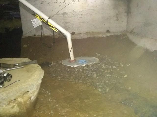 Sump Pump Install in Poulsbo