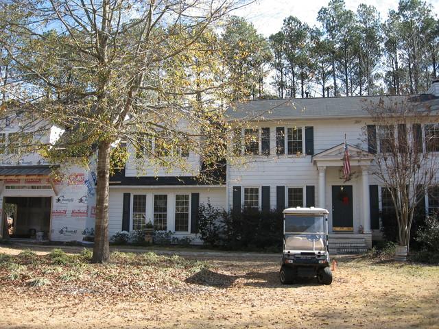 This is the front of the house before the vinyl siding was installed