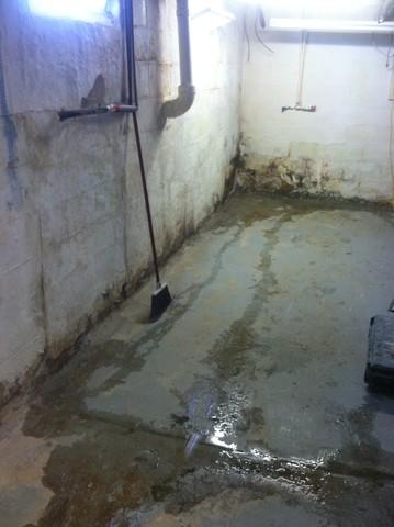 Opposite Corner of Main Flooding Basement Room in Owensboro