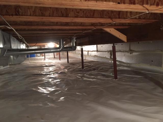 The length of the crawl space installed with all the products that will save you 10% in energy costs