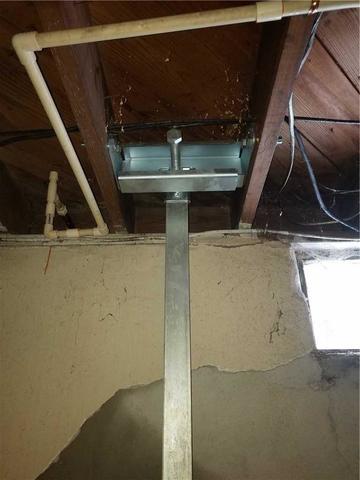 PowerBrace Secured to Joist