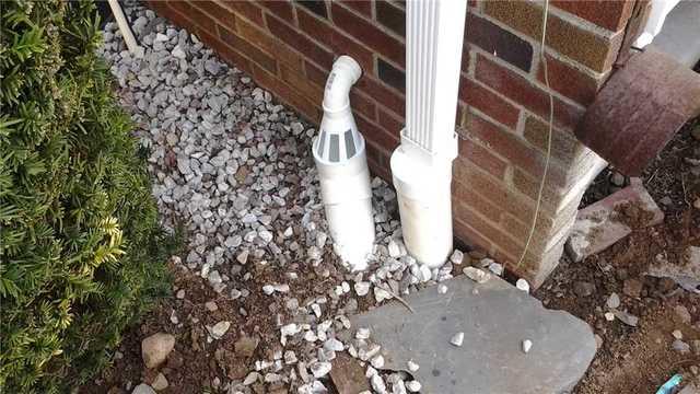 Outside After intallation of Sump Pump