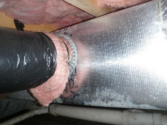 Duct Leakage is the main cause for rooms being uncomfortable. This Berlin Maryland homes duct work looks like the typical ducts on the Eastern Shore Maryland and Delaware. More than 30% of the air servicing the home is lost in the attic or crawlspace before it ever makes it in the home. When this happens air is pulled from the dirty crawlspace bringing in mold, mildew, and other allergens. With proper duct repair by Dr. Energy Saver Maryland and Delaware residents can enjoy a comfortable home with less outdoor allergens.