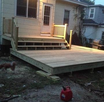 Deck Build in Progress