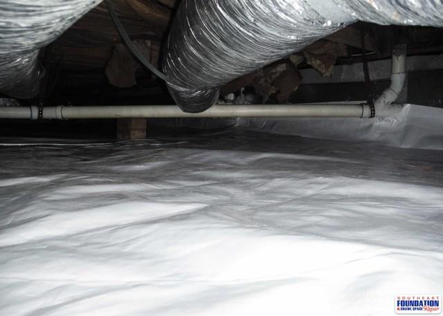Protecting crawl space from high humidity