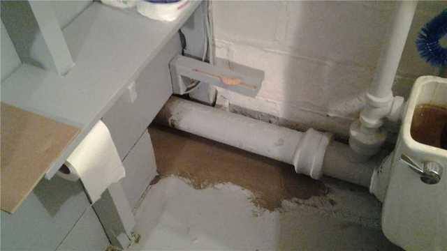 Leaky Pipe in Basement