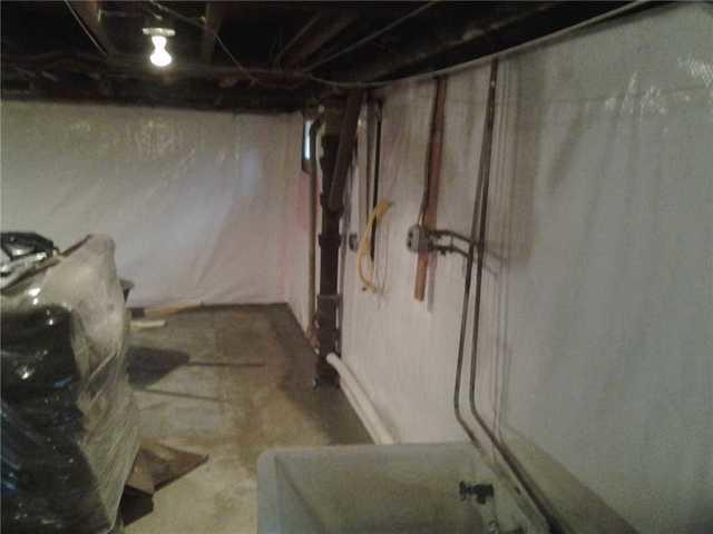 Basement Waterproofing Completed