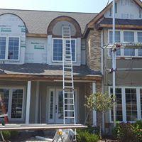 James Hardie siding set up