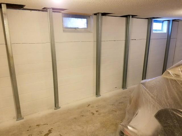 Completed PowerBrace Wall Repair System Installed