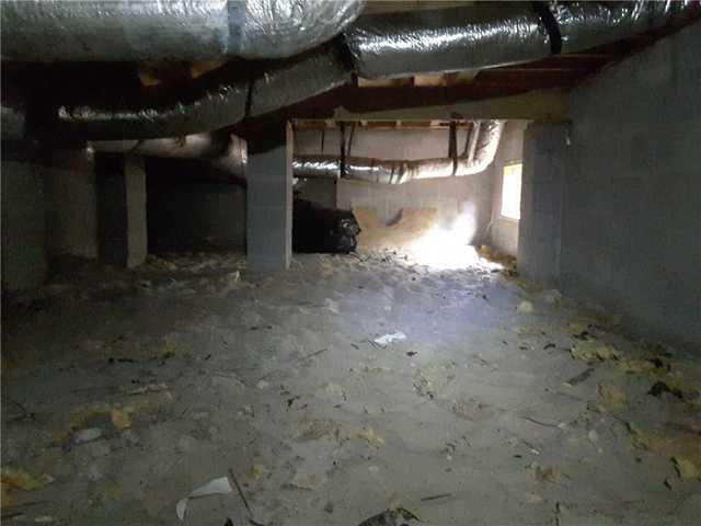 Dirty and Humid Crawl Space