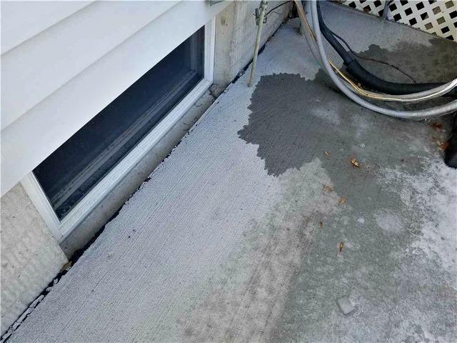 Water was entering through the window and not providing protection that her basement needed.