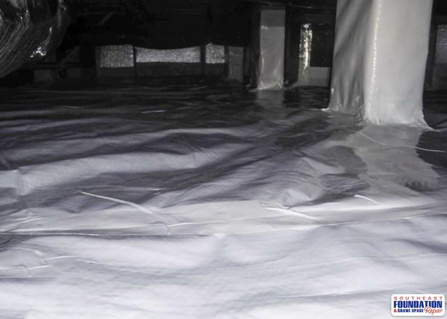 By sealing off the crawl space with the CleanSpace Encapsulation System we are able to reduce moisture and humidity in the crawl space.