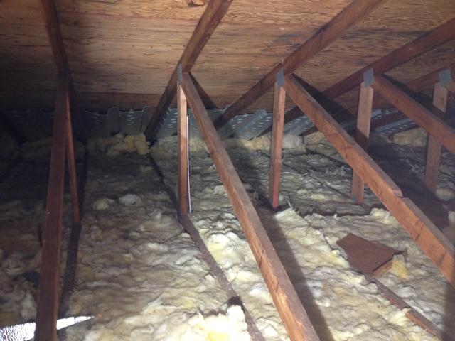 Old Dirty Fiberglass Insulation