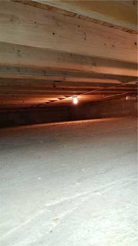 Un-isulated Crawlspace in Exton, PA Home