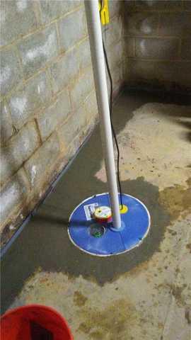 SuperSump Sump Pump Installed